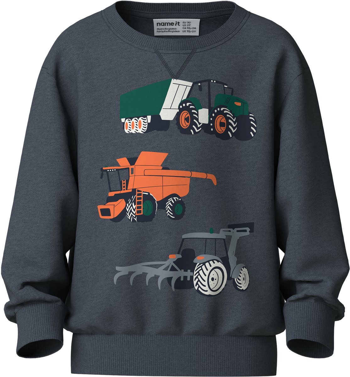 NAME IT - NMMVIMO LS NREG AOP SWEAT BRU Jongens Trui