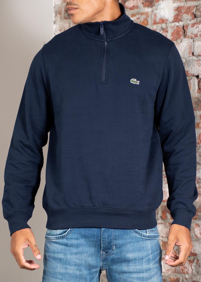 Lacoste Half Zip Sweater Heren Blauw