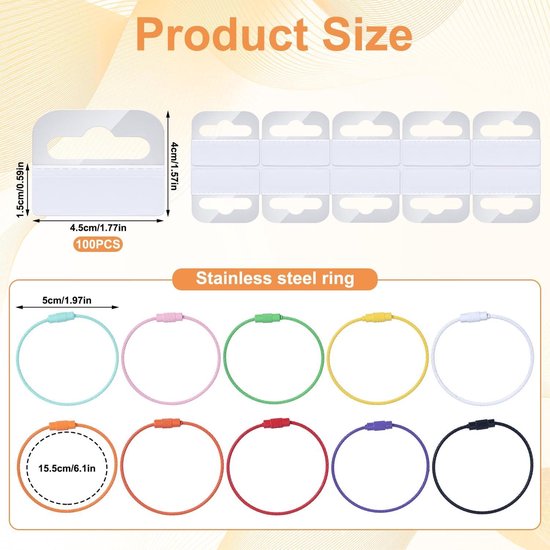 10 Organizadores De Tarjetas Yoto Con Anillas | Reutilizables Y De Plástico Resistente | Compatibles Con Yoto Player Y Mini | Viaje Y Almacenaje Fácil | Varios Colores