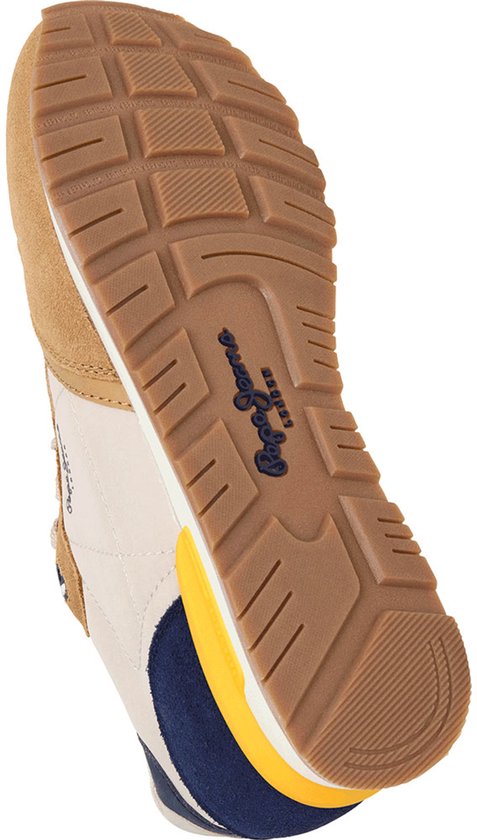 Pepe Jeans Homme Brit Camp M Sneaker Olivine Green - Chaussures Décontractées Confortables