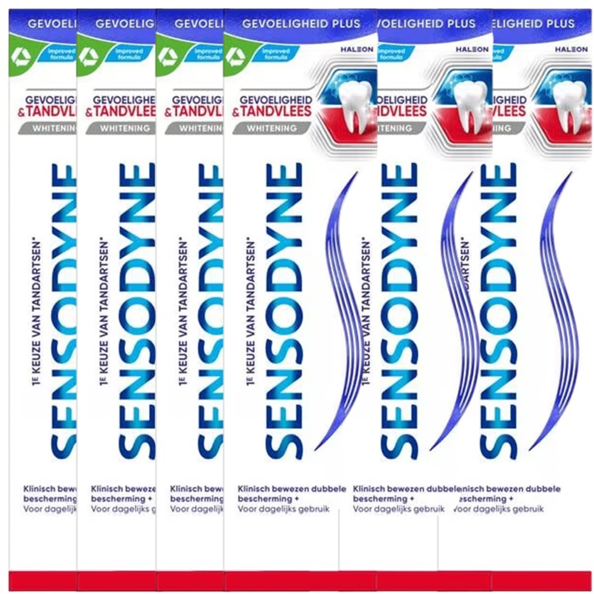 Sensodyne - Tandpasta - Gevoeligheid & Tandvlees - Whitening - 75ml x 6