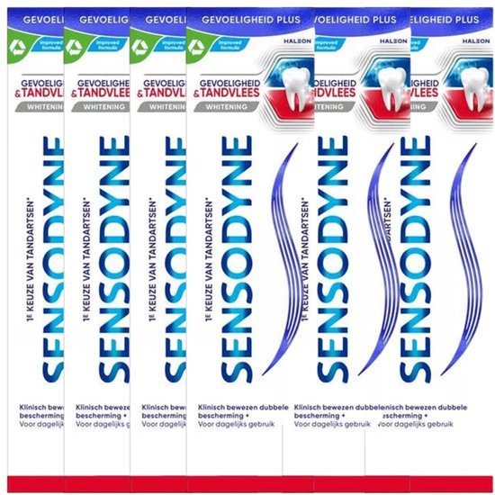Sensodyne - Tandpasta - Gevoeligheid & Tandvlees - Whitening - 75ml x 6