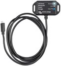 VE.Direct Bluetooth Smart dongle met zwarte behuizing, met kabel en micro-USB connector.