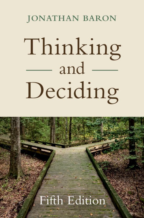 Thinking and Deciding - cover
