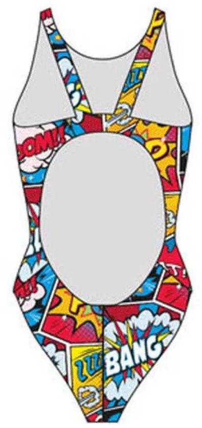 Maillots de bain de bain Turbo Comic Boom multicolore 4XL pour femme