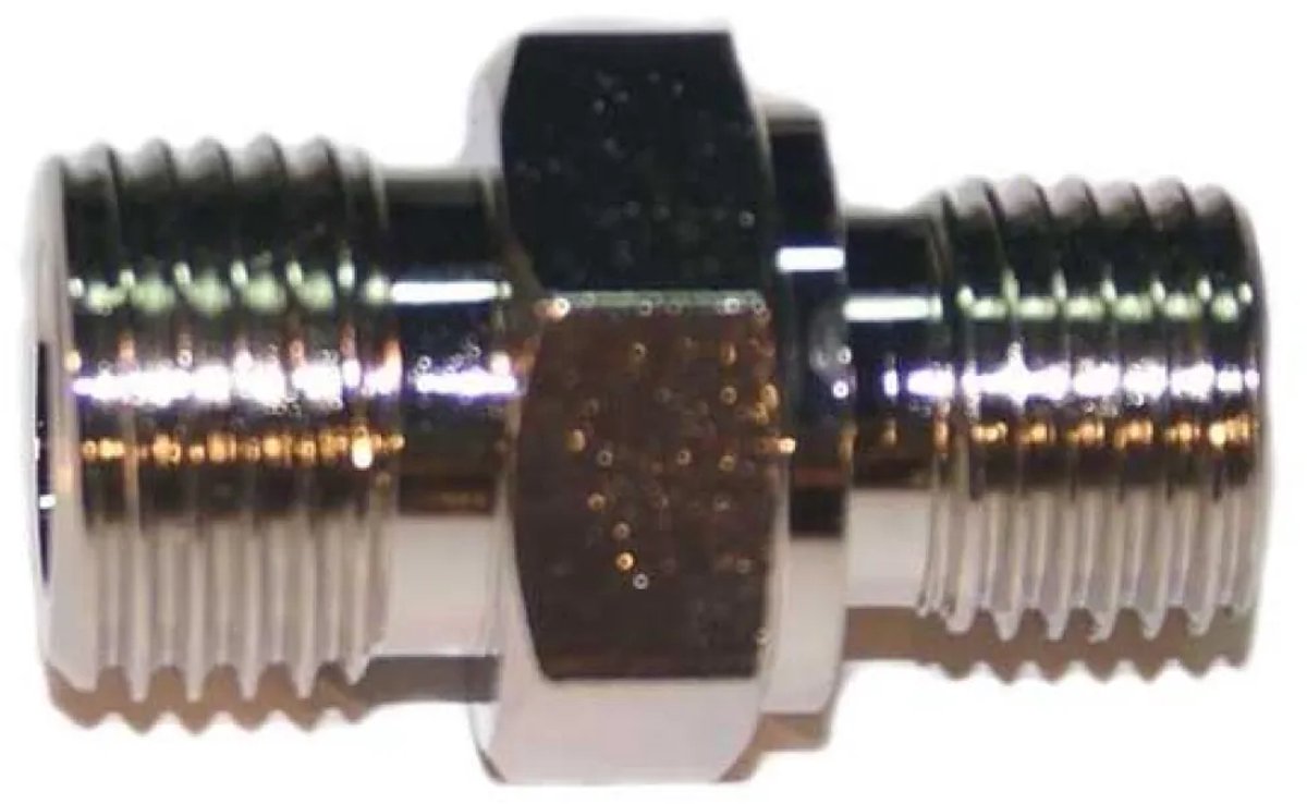 Metalsub Steel Male Bauer 1/4 Bsp Mannelijke Adapter Zilver