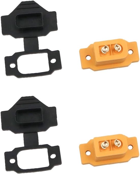 Juego de XT60BE-F de latón chapado en oro, conector macho con cubierta Juego de XT60BE-F de latón chapado en oro, conector macho con cubierta