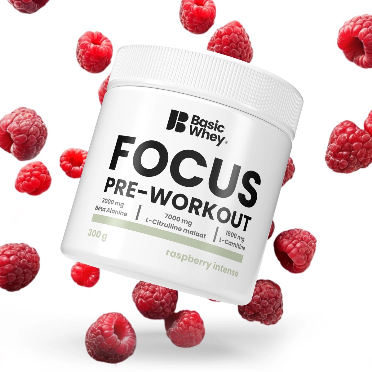 Basic Whey Focus Pre-Workout Pre-workout - Raspberry - 300 g