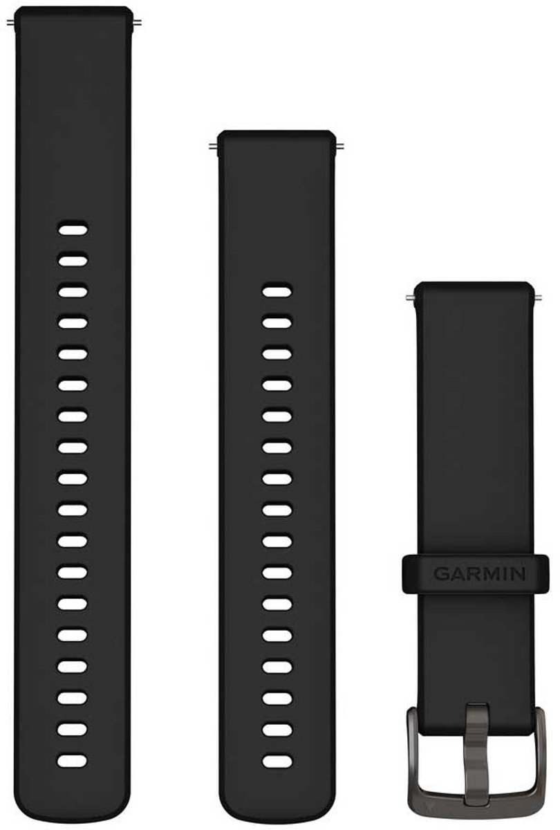 Garmin Quick Release 18 Mm Siliconen Bandje Zilver