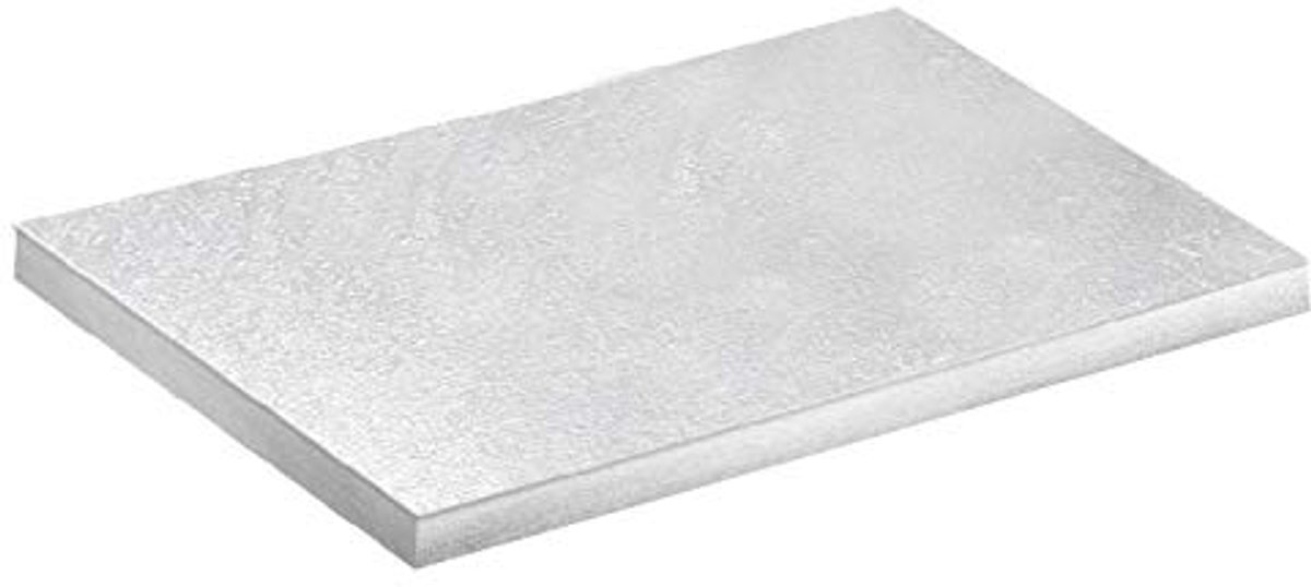 Rechthoekige taartplateau - zilver - 35 x 30 cm