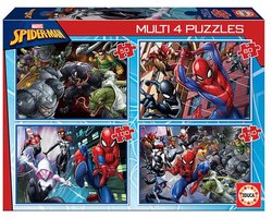Educa - puzzel - 4 puzzels - 50-80-100-150 stukjes - Spiderman - Legpuzzel
