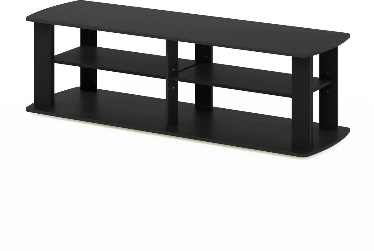 Unyqoos® Stijlvolle zwarte TV-meubel met compact design en functionele opbergruimte