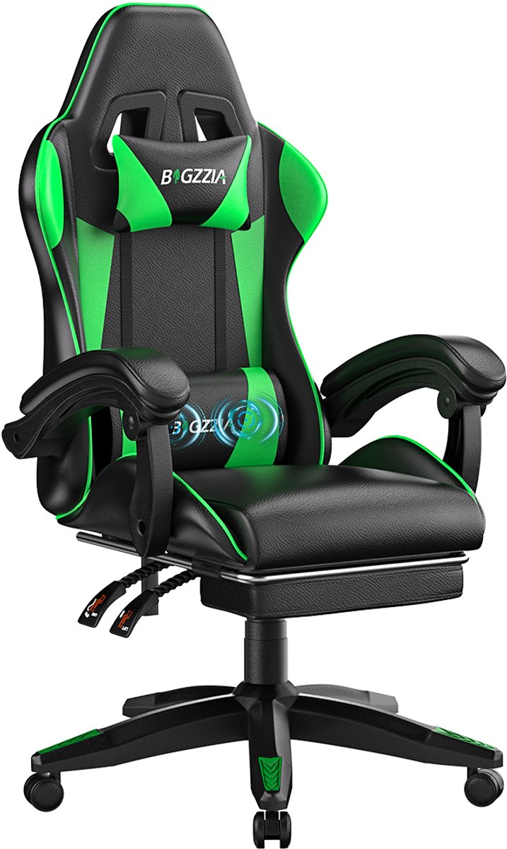 BIGZZIA Gamingstoel - Ergonomische gamestoel - Lendenkussen
