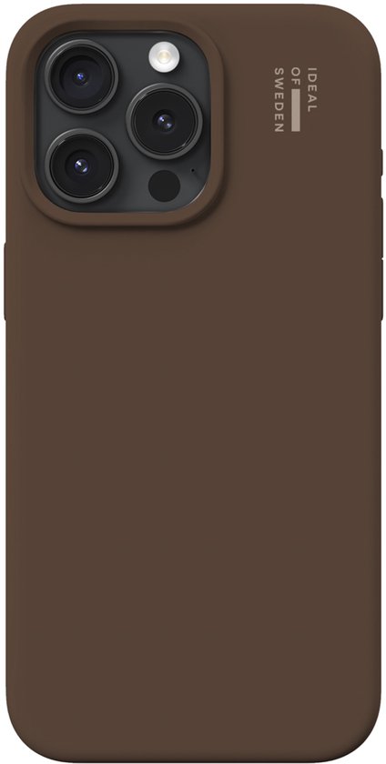 iDeal of Sweden Silicone Case geschikt voor MagSafe geschikt voor iPhone 15 Pro Max - Mocha Mousse