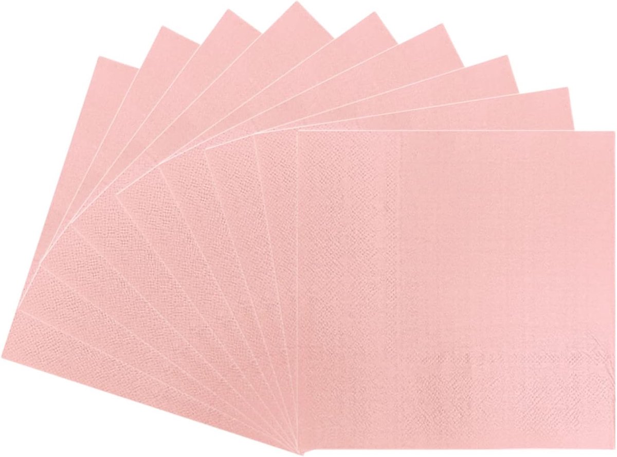 Kleurige Feestdecoraties - Tafelaankleding en Accessoires - Roze Servetten