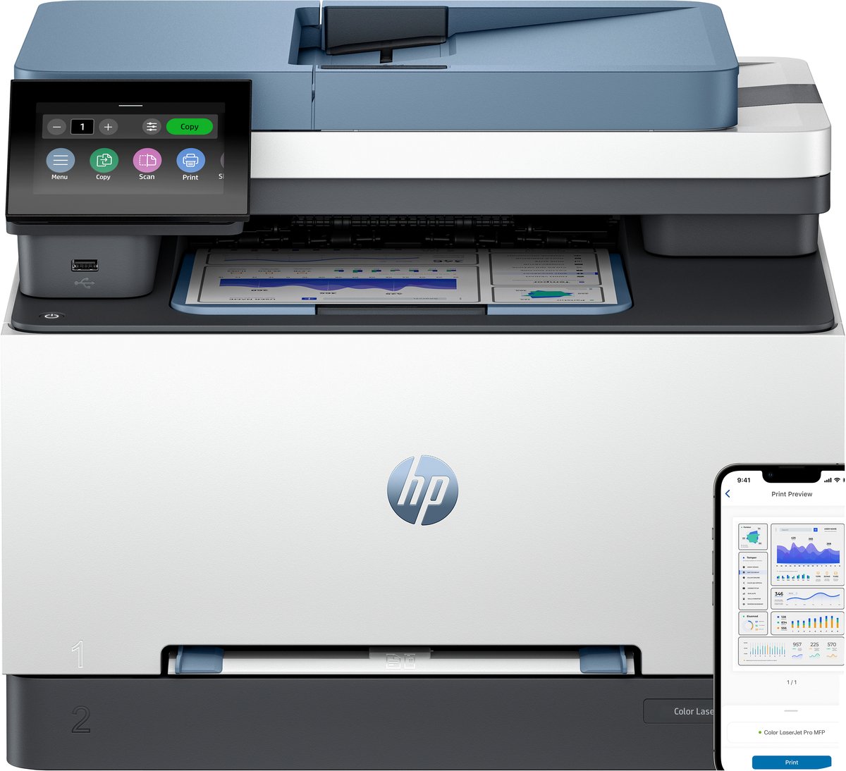 HP Color LaserJet Pro MFP 3302sdwg A4, 25S. Col, MF, Duplex, WLAN