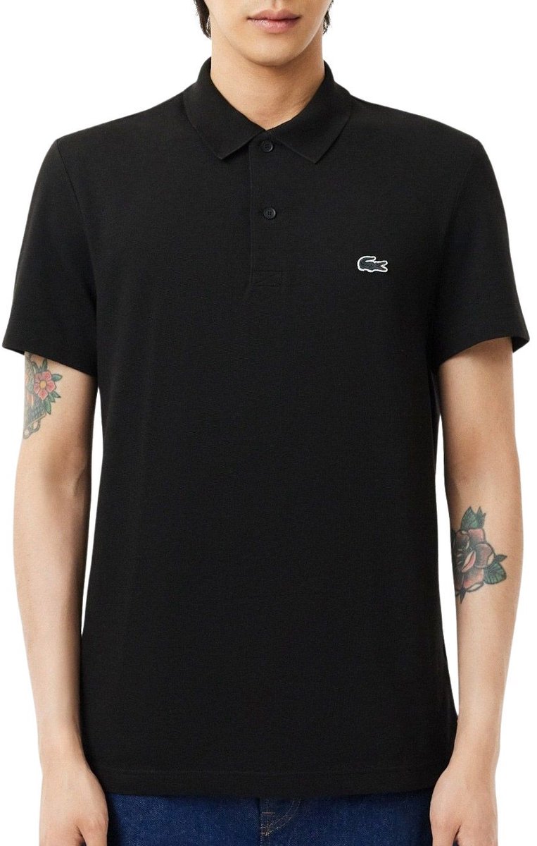 Lacoste Regular Fit Polo Heren Zwart