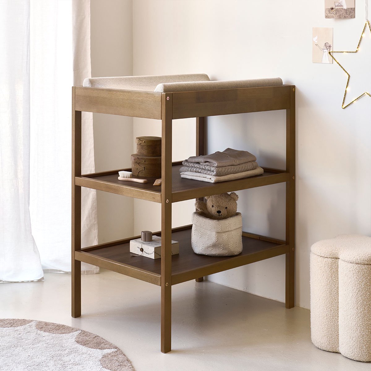 Petite Amélie Baby Luiertafel Hetre - Premium Cocoa