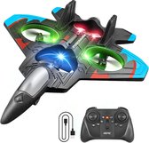 Jojoy - RC Vliegtuig Drone - Straaljager - LED Verlichting - 2.4GHz Afstandsbediening - Binnen en Buiten - EPP Schuim - Oplaadbaar - FLYTOR
