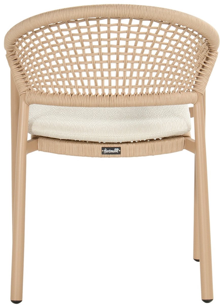Hartman Taragona chaise de jardin empilable rope dining - Cappuccino