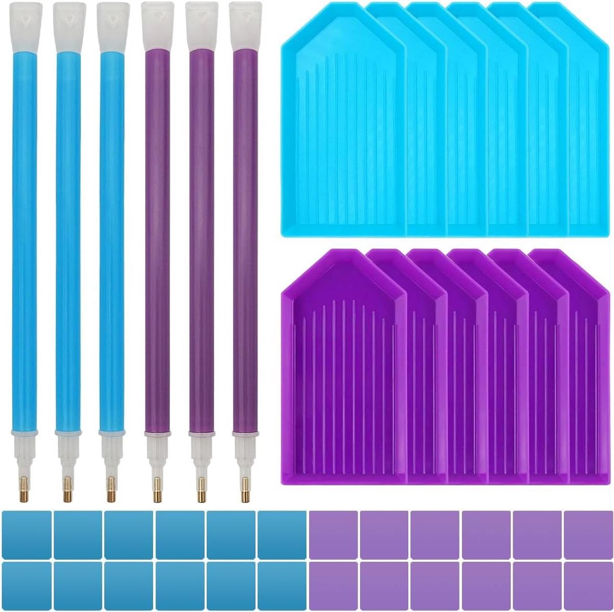 Provento - Diamantkunst accessoires set met opbergdoos - Diamond Art Schilderset - Diamond Art gereedschap - DIY Diamantschilderij kit