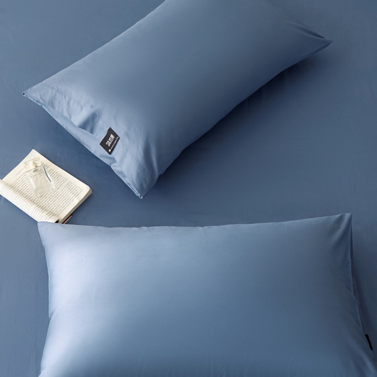 Kussensloop 100% Katoen – S100 Hoge Dichtheid – 60×70 cm – Zacht, Ademend & Antibacterieel-Oceaanblauw