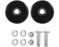 Jhubers Goods - Rubberen Voetjes- Voetjes - Rubber - Antislip - Dempend - Trillingsdempend - 2 Stuks- Geschikt voor Generatoren Hogedrukreinigers Luchtcompressoren- Zwart Rubber- Accessoires voor Apparaten met Trillingen.