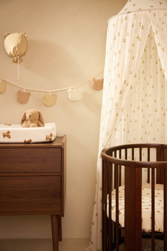 Jollein Klamboe - Voor Baby Bed – 245cm - Mini Teddy Bear — afbeelding 4