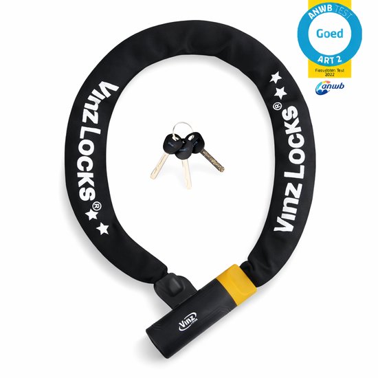 Vinz Salado ART 2 fietsslot 90cm – 3 sleutels – ANWB goed