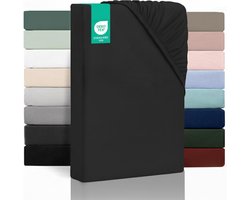 Matrasovertrek 180x200 - Dekbedovertrek - Hoeslaken - Matrasbeschermer - Extra Zacht - Zwart