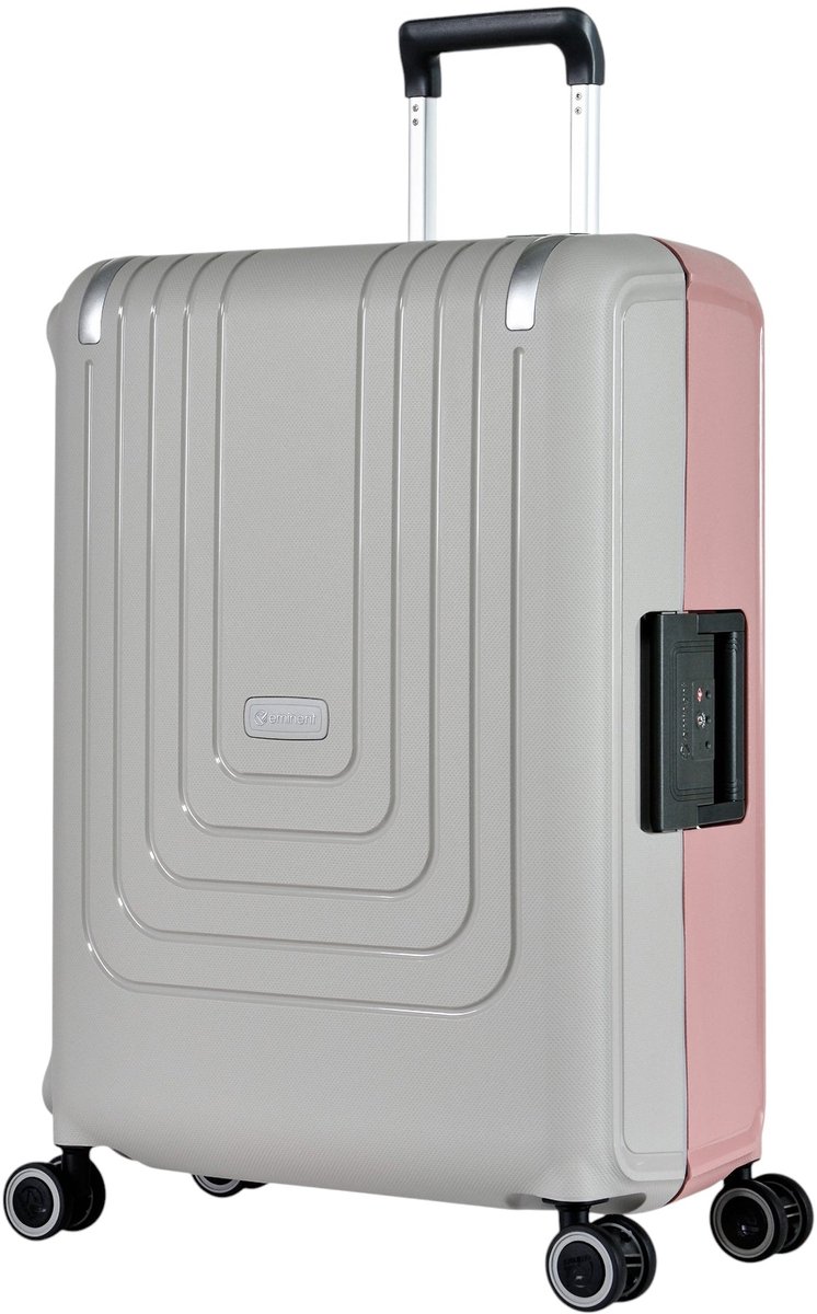 Eminent VERTICA - 4-wiel trolley 68 cm (grau/rosa)