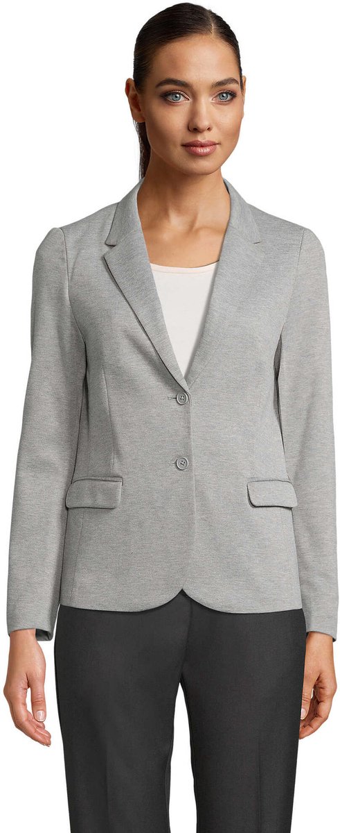 Neoblu Women´s Piqué Blazer Marcel NB3170 Melange Grijs