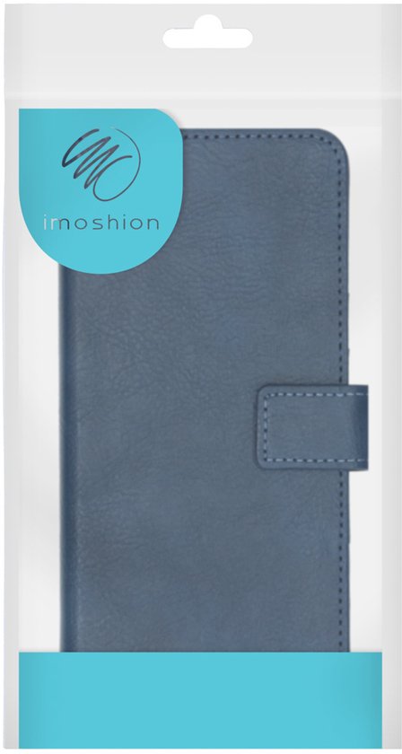 Coque Motorola Moto G9 Plus iMoshion Luxe Booktype - Bleu foncé