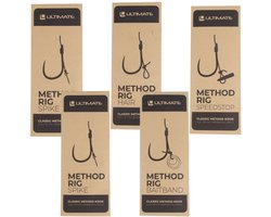 Ultimate Method Feeder Barbless Rig Pack (40pcs) - Witvis Onderlijn