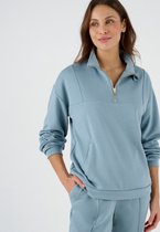 Damart - Thermolactyl sweater met geborstelde binnenkant - Dames - Blauw - XS