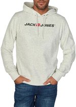 Jack & Jones Sweat à capuche JJMORTY OLD LOGO SWEAT HOOD SMU regular fit Wit S Adultes