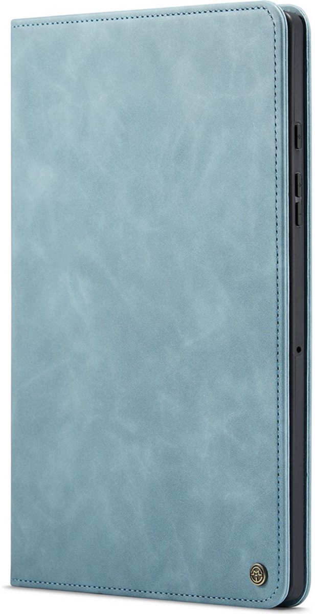 CaseMania Bookcase hoesje geschikt voor Samsung Galaxy Tab S10 Lite - Effen Aqua - Kunstleer