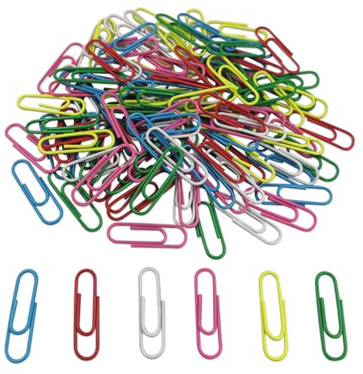 120 Stuks Kleurrijke Paperclips 28MM voor Kantoor en Thuis