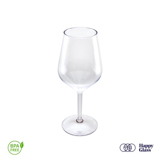 HappyGlass Lady Abigail plastic wijnglazen - Set van 4 kunststof herbruikbare wijnglazen - 47cl - Transparant - BPA-vrij Tritan van HappyGlass — afbeelding 3