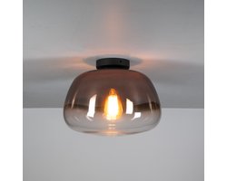 Hoyz Collection - Plafondlamp Pulse Shaded 1-lichts - Koper Glas