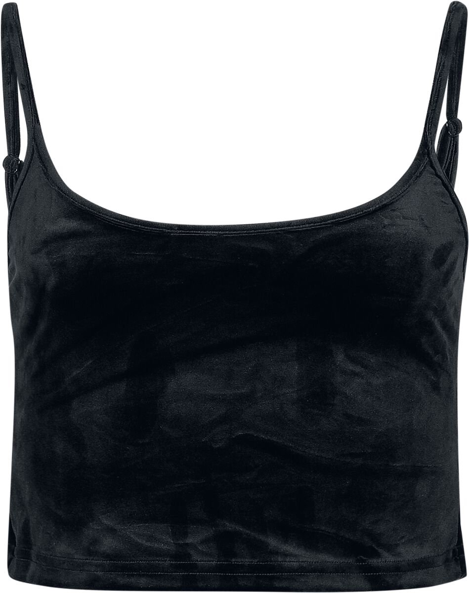 Urban Classics Fluwelen Dames Top – 4XL Zwart