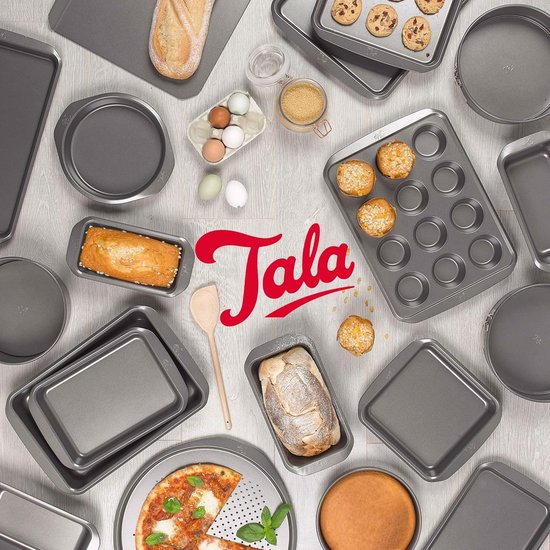 Tala Everyday – Brood- en Cakeblik – 25 x 12.5 cm – Non-stick – Carbonstaal – Met Brede Handgrepen – Stapelbaar