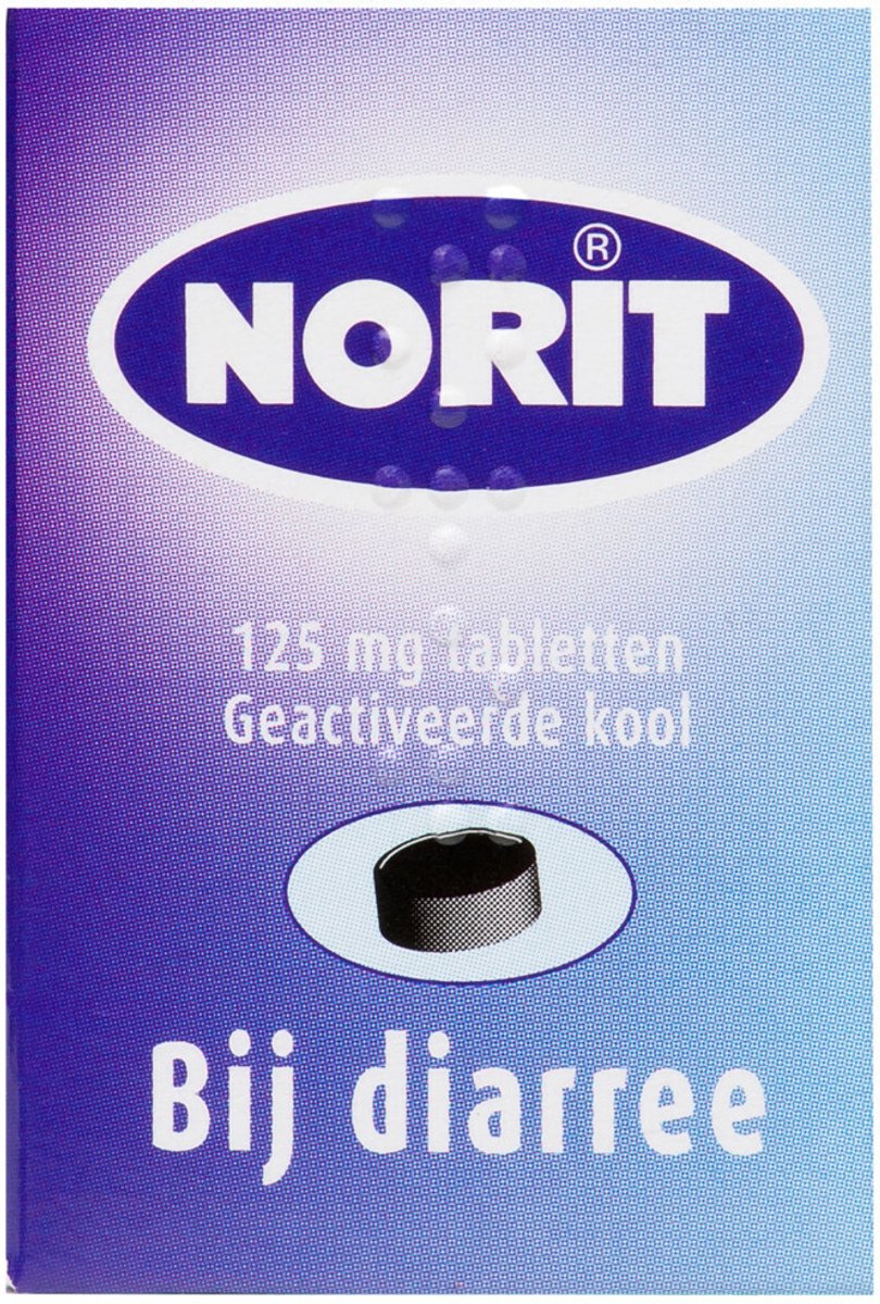 Norit Diarreeremmer 125mg - 2 x 180 tabletten