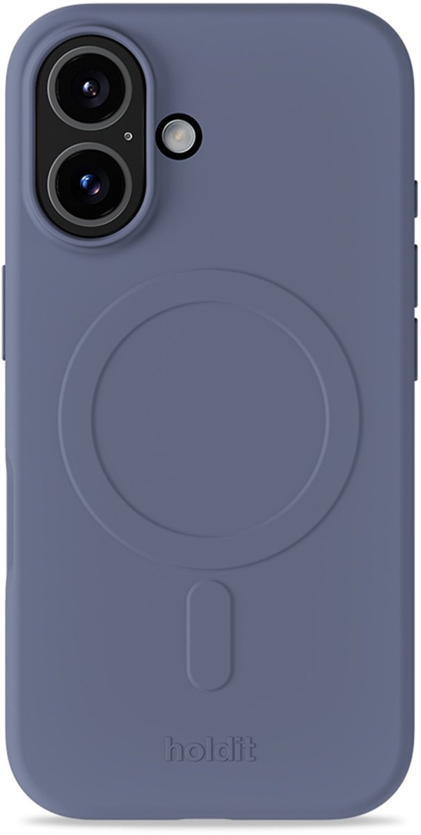 Holdit Soft geschikt voor MagSafe Case geschikt voor iPhone 16 - Pacific Blue
