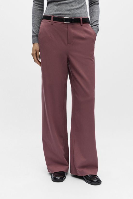 Object Broek Objlisa Wide Pant Noos 23037921 Rose Brown Dames Maat - W40