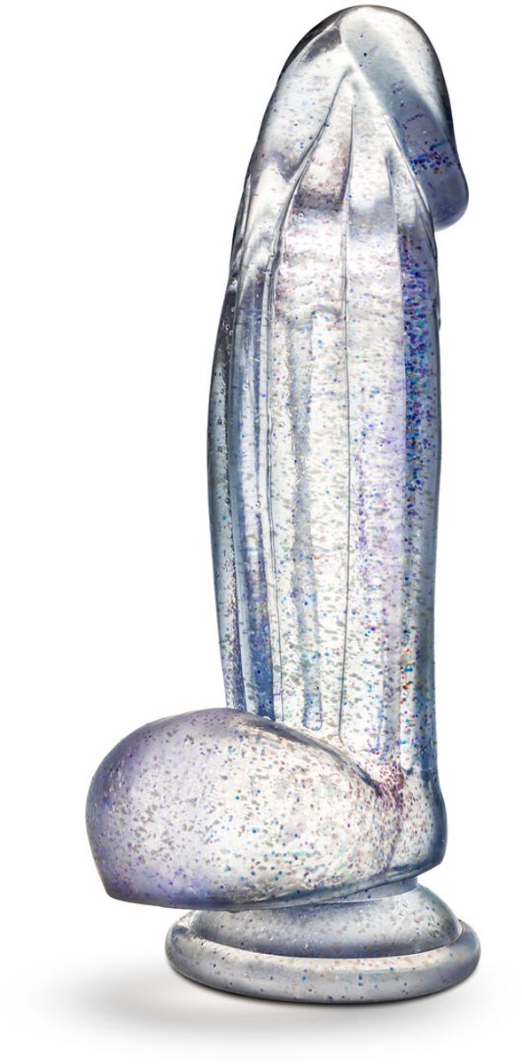 Blush Naturally Yours Bling Sparkling Dildo - Transparant - 19 cm