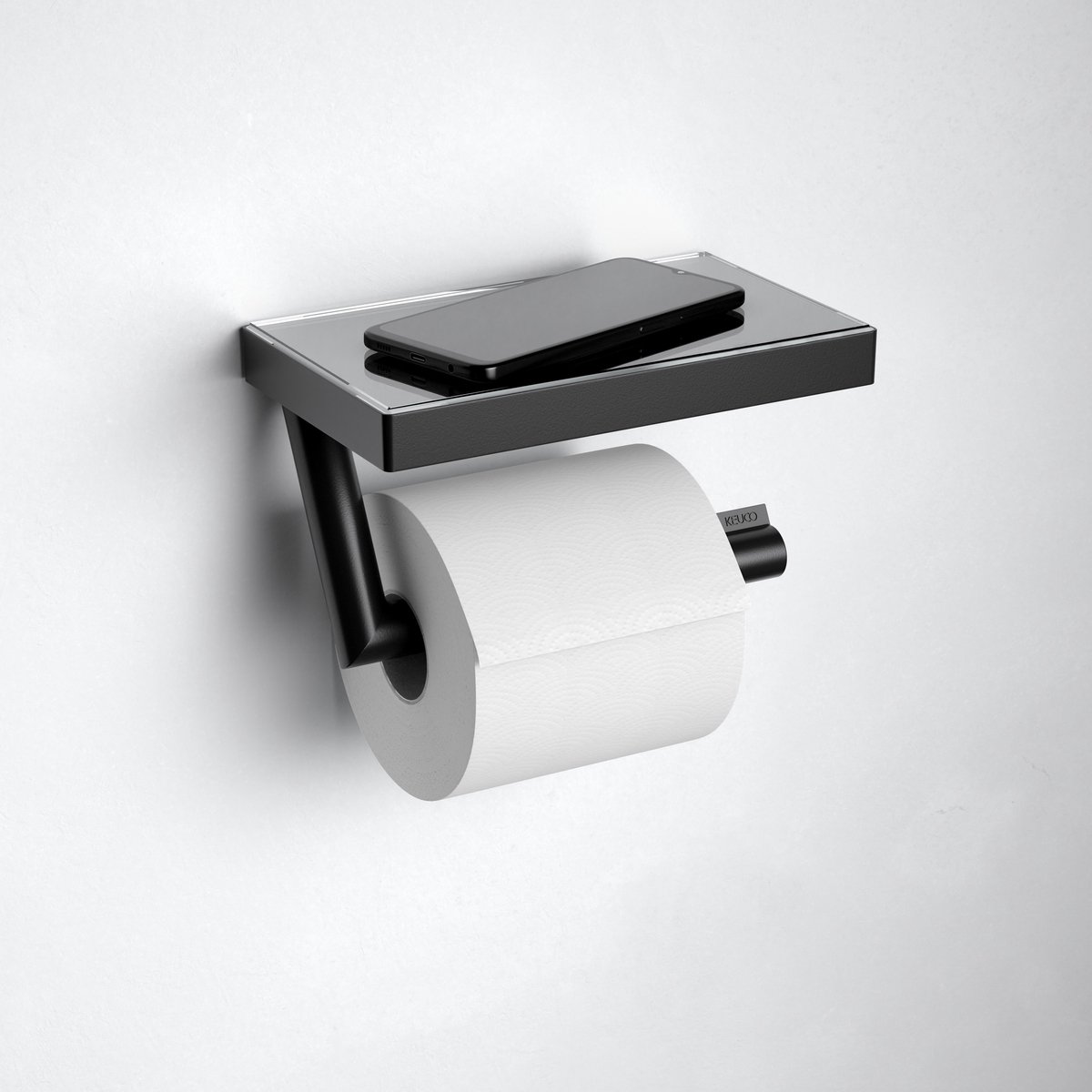 Toiletrolhouder BWS Mark Met Planchet Gunmetal