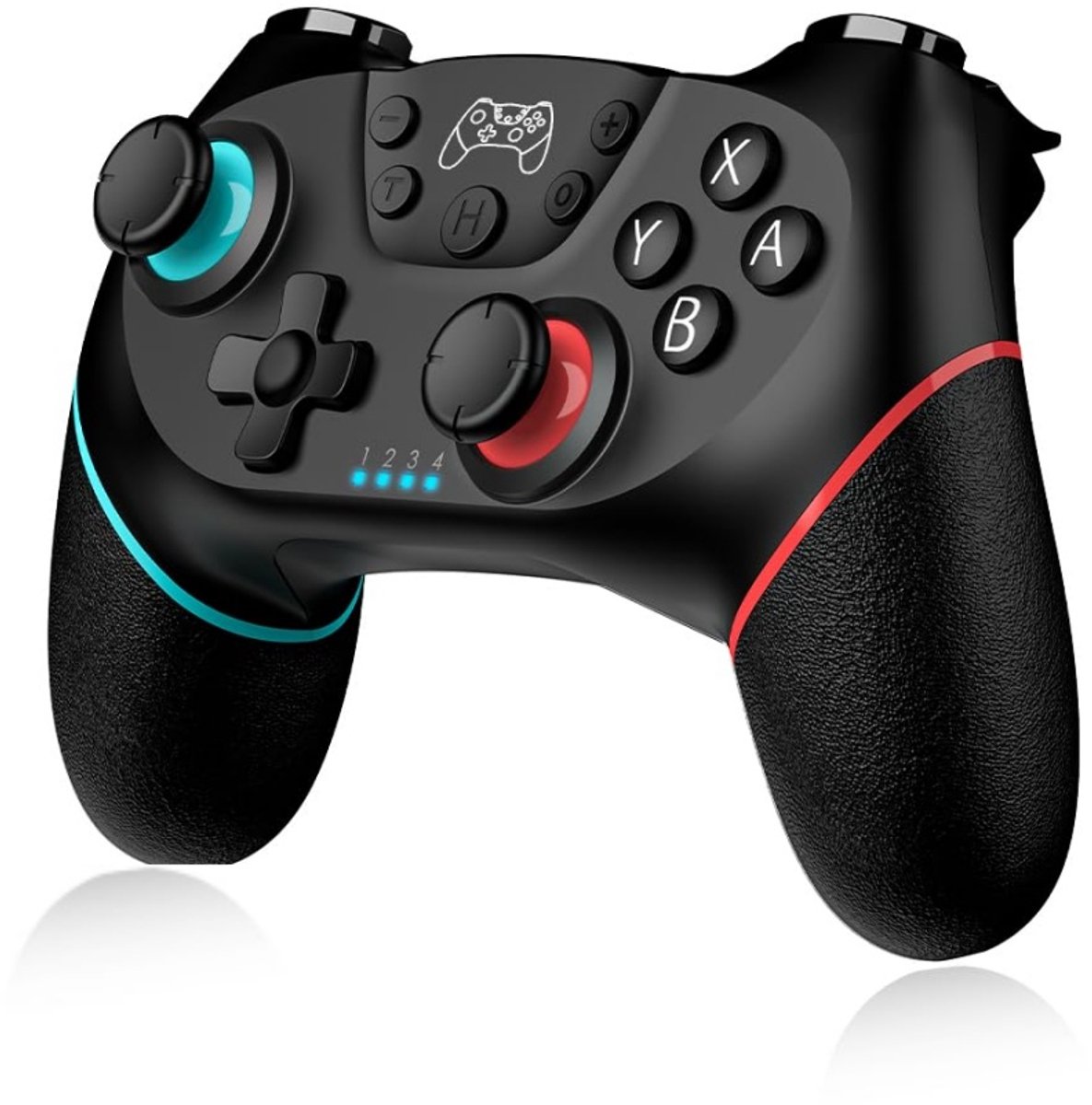 Gamecontroller - Draadloze Bluetooth-gamepad voor Nintendo Switch - Bluetooth - Compatibel met Nintendo Switch - Links blauw, rechts rood