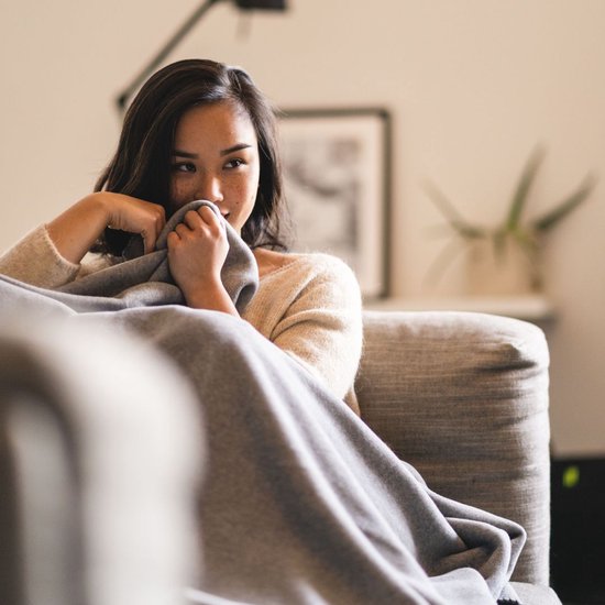 Kayori Sagano Plaid Bamboo - Deken - 150x220cm - Voor Buiten & Binnen - Donkergrijs