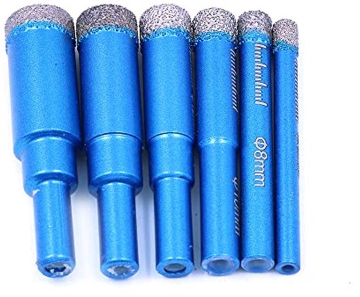6-Delige Diamant Boorsets 6-16mm - Watergekoeld - Voor Porselein, Graniet, Keramiek en Glas